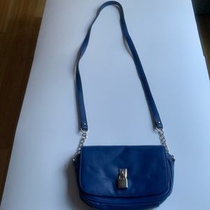 Jessica Simpson bright blue shoulder crossbody
